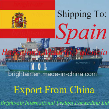 Versand von China nach Madrid, Vigo, Valencia, Teneriffa, Malaga
